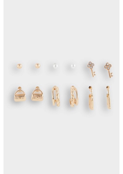 Kadın 6'lı Gold Küpe F0705AXNS