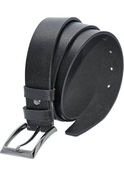 3.5 cm Tokalı Deri Garson Boy Çocuk Kemeri Siyah fiyatları