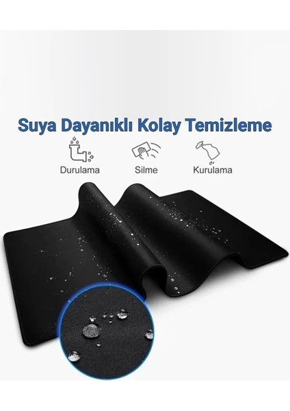 Sonictouch Ultragrand Mavi Beyaz Bodrum Evleri Dikişsiz Xxl Gaming Oyuncu Masaüstü Klavye Mouse Pad 40X90CM