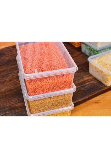 Plastik Saklama 20 Adt Kabı Bakliyat Yemek Oyuncak, Kilitli Dondurucu Kahve 2 lt (23 x 14 x 8 Cm) indirimleri