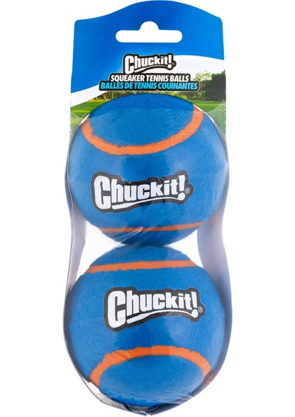 Sesli 2'li Tenis Köpek Oyun Topu (Büyük Boy - L)