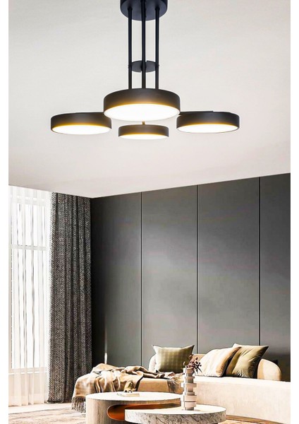 Mango LED Avize Modern Başlıklı Enerji Tasarruflu Dekoratif 3 Renk Işık Salon Mutfak Çocuk Odası