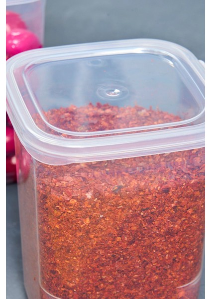 12 Parça Şeffaf Kapaklı Saklama Kabı Seti, 1,15 Lt, Beyaz, Plastik, 6 Parça modelleri