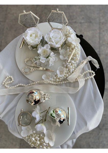 Söz Tepsisi Nişan Tepsisi Incili Epoksi Tepsi Damat Fincan Seti modelleri