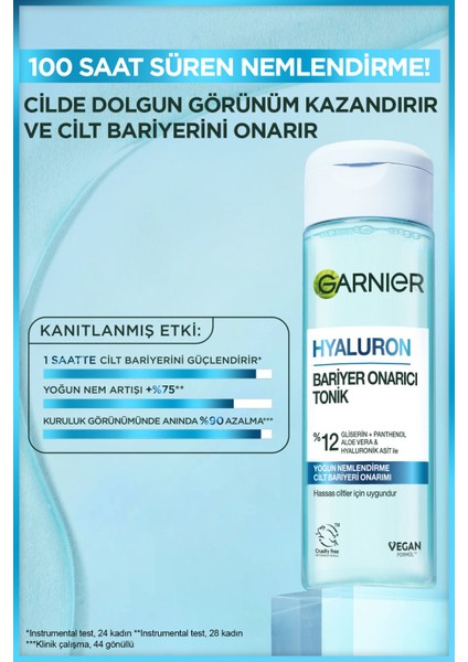 Hyaluron Bariyer Onarıcı Tonik 120ML (Gliserin, Panthenol, Aloe Vera & Hyaluronik)