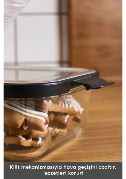 Gri 1500 ml Metal Kapaklı Cam Saklama Kabı, dayanıklı ve şık tasarım, 2'li set indirimleri