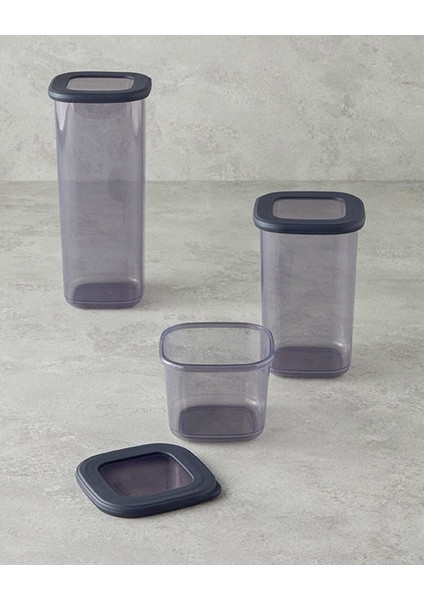 Antrasit 3'lü Saklama Kabı Seti, Pratik ve Şık Mutfak Gereçleri fiyatları