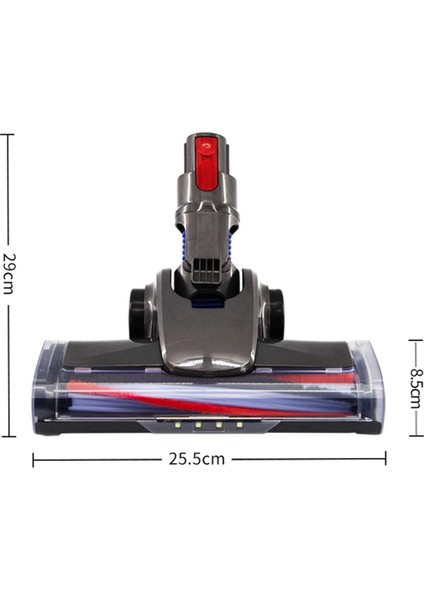 V7 V8 V10 V11 Elektrikli Süpürgeler Için 2x Zemin Başlığı Silindir Fırçası Parçaları Döndürülebilir Ek Parça (Yurt Dışından)