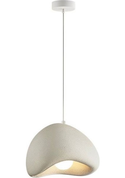 Modern Tasarım Dokulu Beton Avize Sarkıt Avize Bone Beton Avize 40 cm