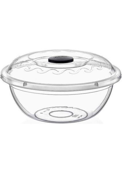 Şeffaf 5 Litre Kapaklı Saklama Kabı, Renkli, Güvenli ve Pratik Kullanım