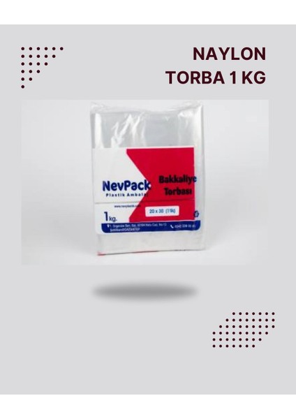 Naylon Torba & 28X45 & Kilitsiz Pe Torba & 4 Lük & 1kg