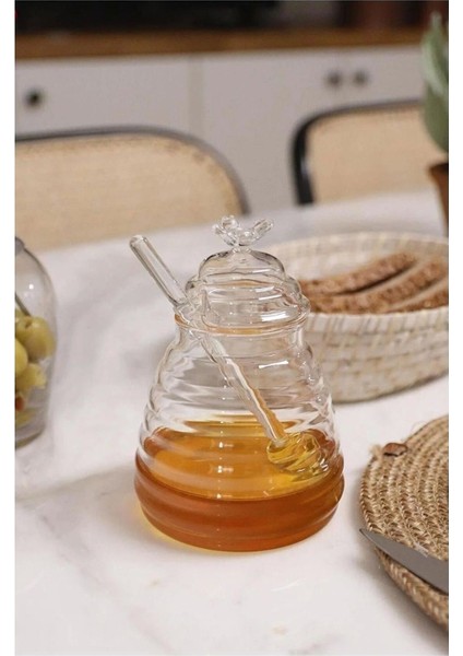 Renkli Cam Bal Kavanozu, 13 cm, şık ve kullanışlı dekorasyon ürünü fiyatları