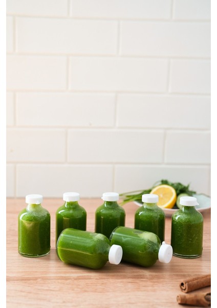 7 Adet 50 ml Cam Şişe, Kışlık İksirler İçin Kapaklı Set, Şeffaf ve Şık Tasarım fiyatları