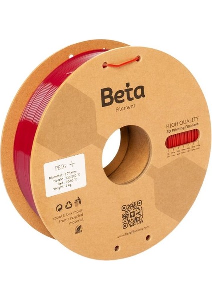 Petg+ Filament Red