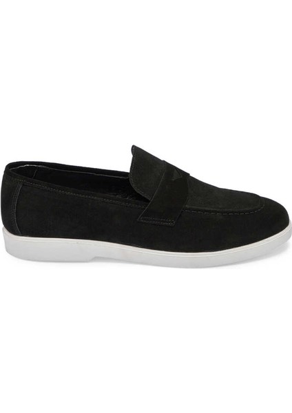 Siyah Hakiki Süet Deri Erkek Loafer - E24I1AY56784-A01 modelleri