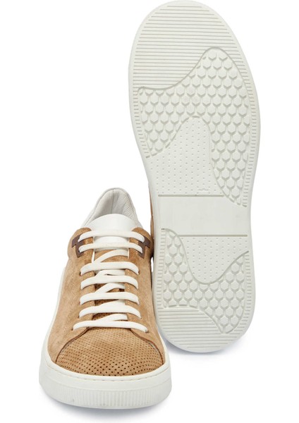 Taba Hakiki Süet Deri Erkek Sneaker - E24I1AY56751-K59