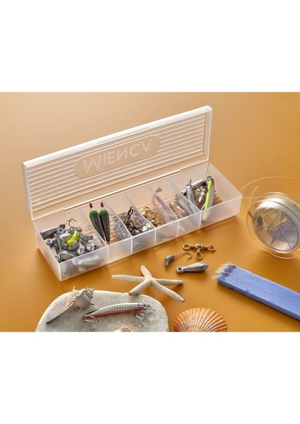 Şeffaf 6 Bölmeli Takı ve Yüzük Kutusu, Kapaklı, Çekmeceli, Plastik, 31-49 ml fırsatları