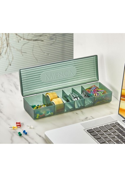 Şeffaf 6 Bölmeli Takı ve Yüzük Kutusu, Kapaklı, Çekmeceli, Plastik, 31-49 ml indirimleri