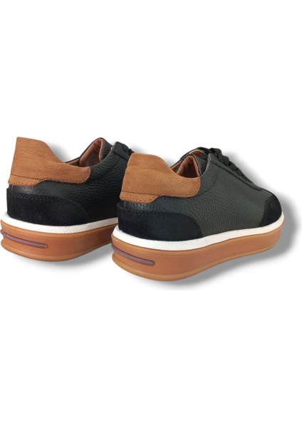 GE0192-2 Gudi Baskı Floter Deri Üst Kalite Kauçuk Taban Erkek Sneaker Ayakkabı