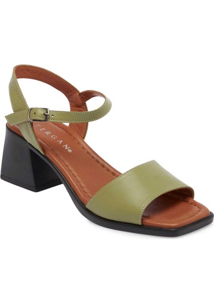 Mavi Deri Kadın Sandalet - K24Y1SN67240-S1M Mavi