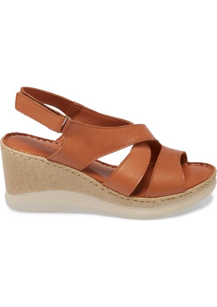 Taba Deri Kadın Sandalet - K24Y1SN67149-A29