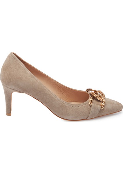 Yeşil Süet Deri Kadın Stiletto - K24I1AY67464-O48