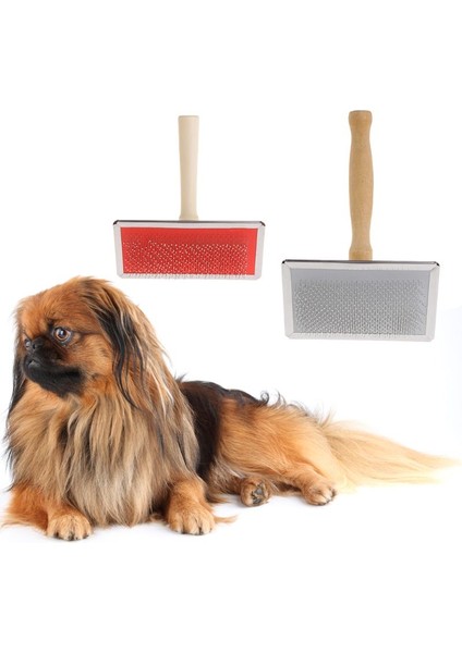 Evcil Hayvan Bakım Tarağı Dökülme Saç Kaldırma Fırçası Ahşap Saplı Slicker Köpek Kedi Kaynağı Tarak Kedi Köpek Saç Bakım Temizleme Banyo Fırçası (Yurt Dışından) fiyatları