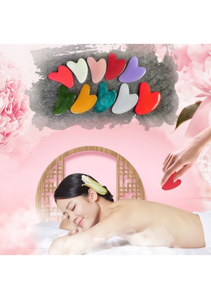 Adet Reçine Gua Sha Masaj Tahtası Guasha Plaka Yüz Spa Masajı Kazıyıcılar Araçları Yüz Boyun Arka Vücut (Yurt Dışından) fiyatları