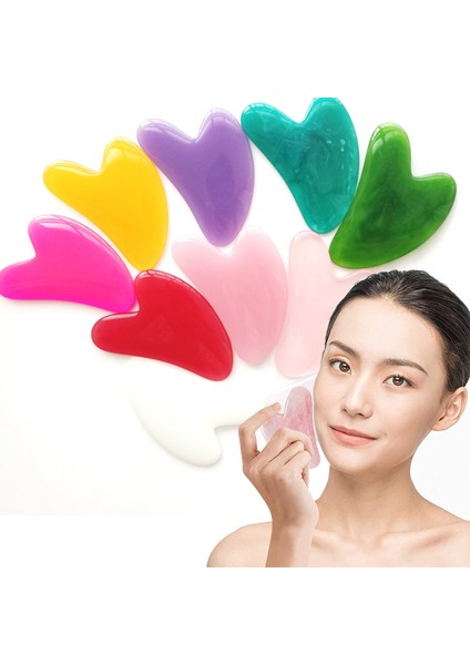 Adet Reçine Gua Sha Masaj Tahtası Guasha Plaka Yüz Spa Masajı Kazıyıcılar Araçları Yüz Boyun Arka Vücut (Yurt Dışından) modelleri