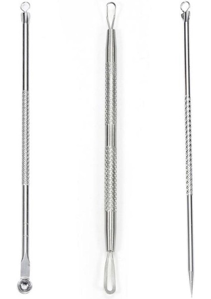 Paslanmaz Çelik Çıkarıcı Siyah Nokta Çıkarıcı Iğneler Nokta Temizleyici Akne Leke Çıkarıcı Iğneler Seti Siyah Nokta Gözenek Temizleyici (Yurt Dışından)