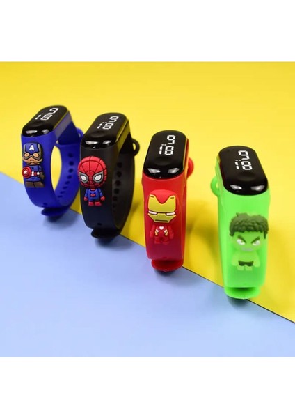 Dijital Dokunmatik LED Ekran Su Geçirmez Figürlü Çocuk Kol Saati Bileklik 2023 fırsatları