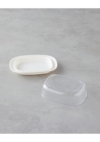 Şık ve dayanıklı krem saklama kabı, 2'li set, 17,4x12,5x6 cm, bej renk fiyatları