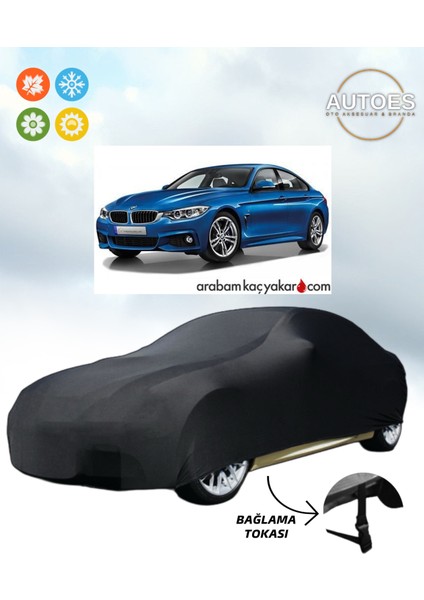 Bmw 418D Gran Coupe Branda Araba Brandası, Oto Branda Alt Bağlantı Tokalı Siyah