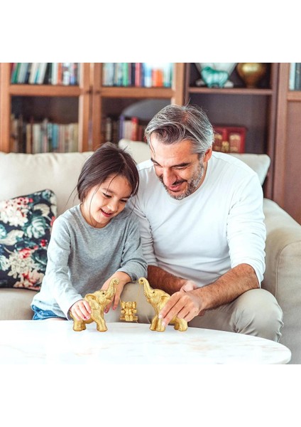 Lüx Mutlu Aile Sallanan 3lü Fil Biblo Seti Kitaplık Vitrin Süsü Yeni Ev Ofis Hediyesi Dekoratif Obje fiyatları