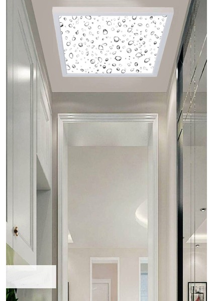 LED Avize Damla Tavana Model 60W Beyaz Kasa,beyaz Işık, Damla Model Avize, 60 x 60 Kare Modern Avize fırsatları