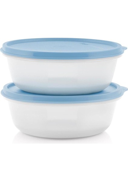 Kuru Gıda Saklama ve Servis Kabı 630 ml 2' Li Set