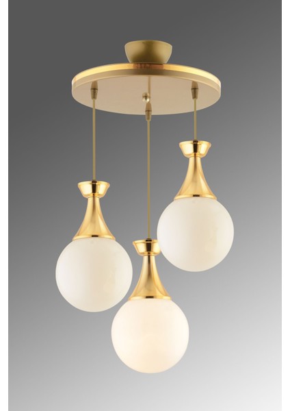 Minel 3 Lü Eskitmeye Gold Glop Camlı Aydınlatma fırsatları