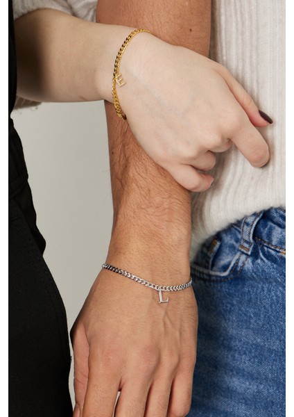 Harf Zinciri Çift Bileklik