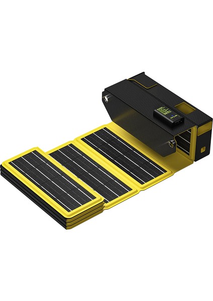 140 Power Bank Uyumlu 20W Katlanabilir Güneş Paneli - Siyah
