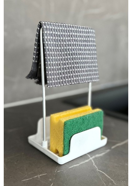 Beyaz mutfak süngerlik, şık ve kullanışlı plastik aksesuar 30x30 cm fiyatları