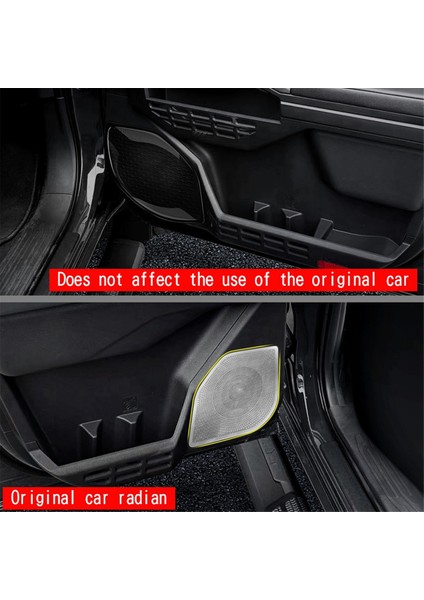 Araba Paslanmaz Çelik Kapı Ses Hoparlör Korna Paneli Trimleri Ses Hoparlör Kapağı Toyota Tacoma 2024 Gümüş (Yurt Dışından) fiyatları