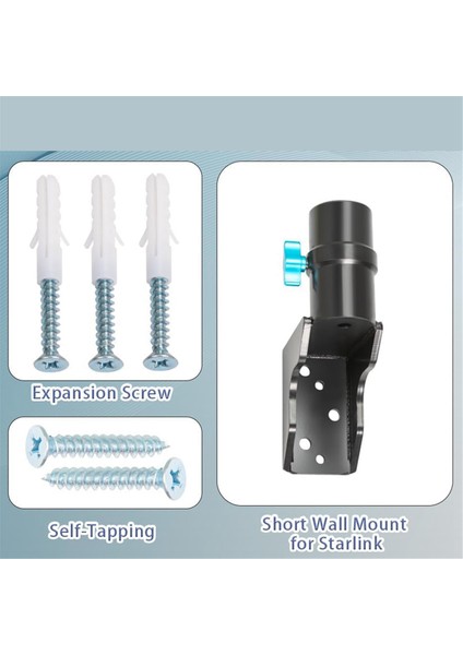 Starlink Duvar Direği Çatı Montajı Için Montaj Braketi, Kare Dikdörtgen Çanak Anten Montaj Kiti, Starlink Internet Için (Yurt Dışından) modelleri