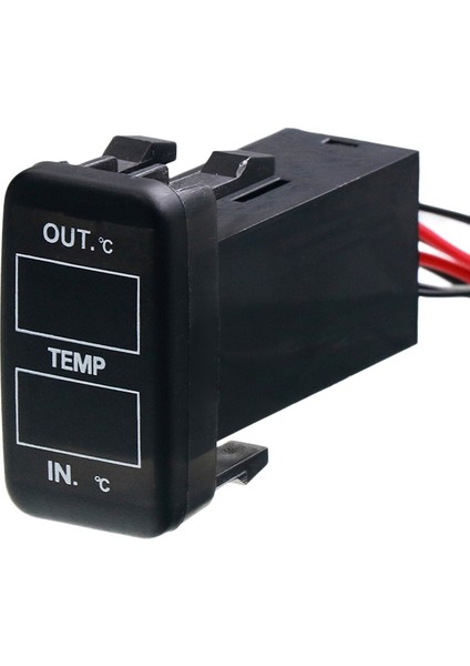 Toyota Corolla Reiz Prado Prius Için Arabanın Içinde ve Dışında Çift Sıcaklık Göstergesi Çift Sıcaklık Sensörü (Yurt Dışından)