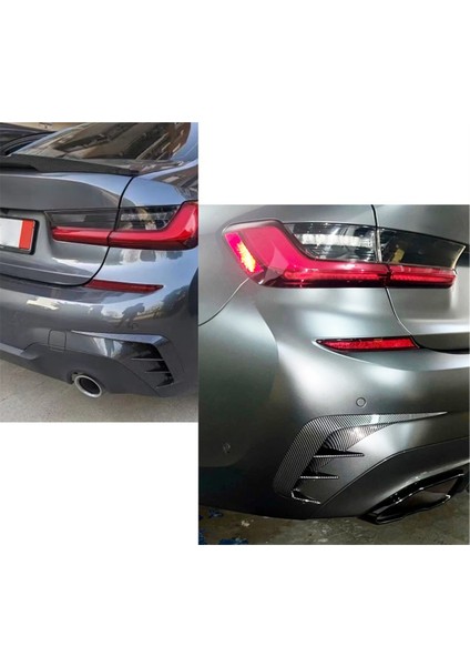 Siyah Araba Arka Tampon Ayırıcı Kanatlı Spoiler Bmw 3 Serisi G20 G28 318I 320I 330I 2019-2022 (Yurt Dışından) fiyatları