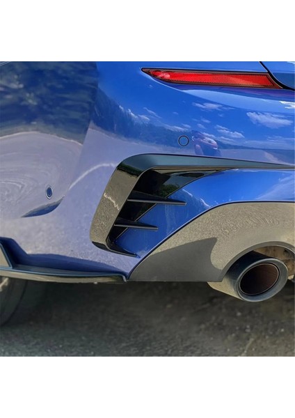 Siyah Araba Arka Tampon Ayırıcı Kanatlı Spoiler Bmw 3 Serisi G20 G28 318I 320I 330I 2019-2022 (Yurt Dışından) modelleri