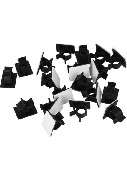 20 Adet Siyah Ayarlanabilir Plastik Kablo Kelepçeleri Kendinden Yapışkanlı Araba Kablo Klipsi Tel Organizatör (Yurt Dışından) modelleri