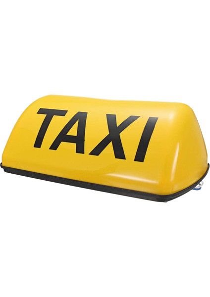 12V Su Geçirmez Üst Tabela Manyetik Metre Kabin Lambası Işığı LED Taxı Sinyal Lambası - Sarı (Yurt Dışından)