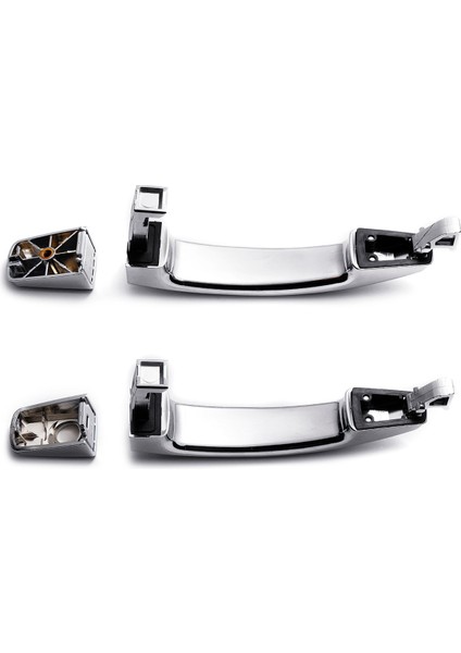 2x Ön Sol Anahtar Deliği ile Ön Sağ/arka Krom Abs Kapı Dış Kolu Kapakları Chevrolet Captiva Sport/aveo/saturn (Yurt Dışından)