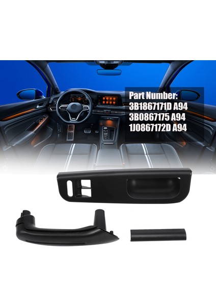 Golf 4 Passat Için Kapı Siyah Çekme Tutma Kolu Erişim Kolu Iç Kapı Paneli Kolları (Yurt Dışından)
