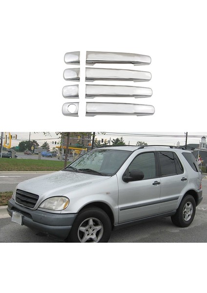 Yan Kapı Kolu Kapağı Döşemeleri 1998-2005 Mercedes Ml-Class W163 ML320 / ML350 / ML500'E Uygun (Yurt Dışından)